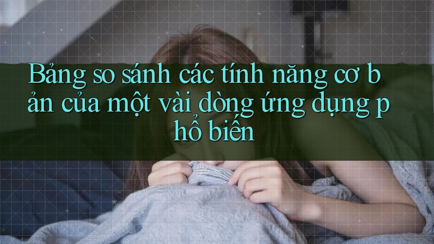 Bảng so sánh các tính năng cơ bản của một vài dòng ứng dụng phổ biến