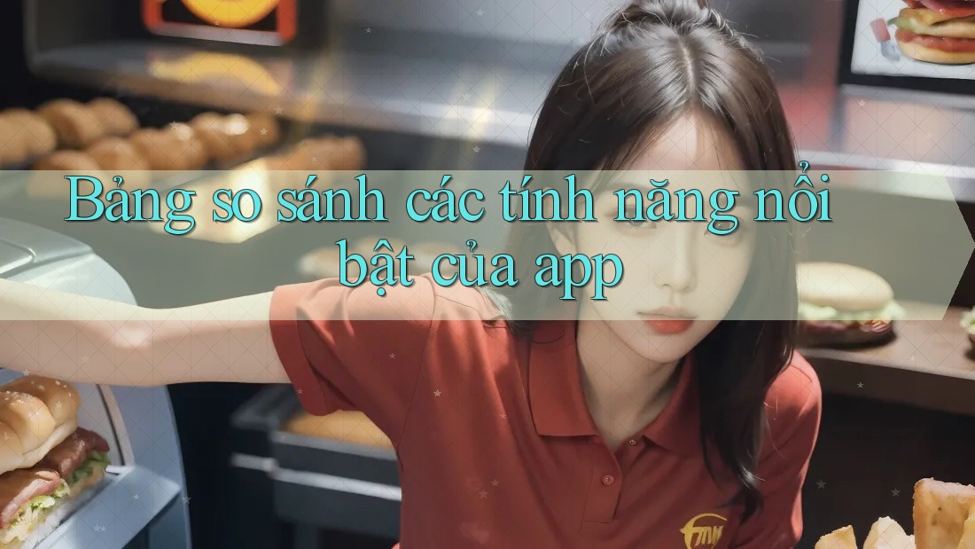 Bảng so sánh các tính năng nổi bật của app