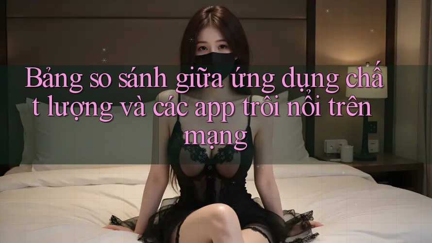 Bảng so sánh giữa ứng dụng chất lượng và các app trôi nổi trên mạng