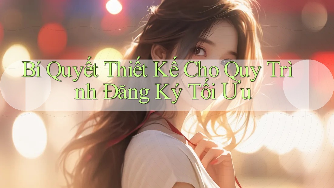 Bí Quyết Thiết Kế Cho Quy Trình Đăng Ký Tối Ưu