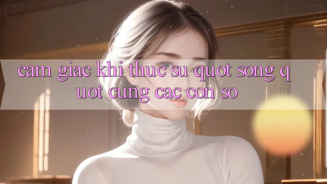 Cảm giác khi thực sự " sống" cùng các con số