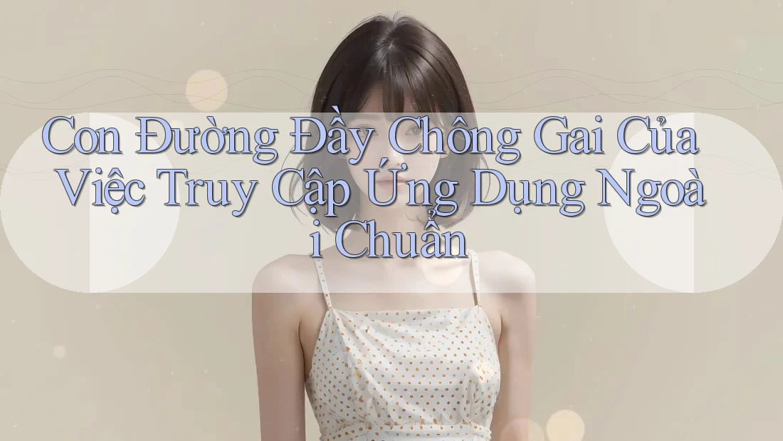 Con Đường Đầy Chông Gai Của Việc Truy Cập Ứng Dụng Ngoài Chuẩn