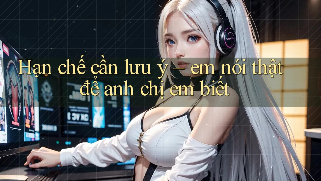 Hạn chế cần lưu ý – em nói thật để anh chị em biết Hạn chế cần lưu ý – em nói thật để anh chị em biết