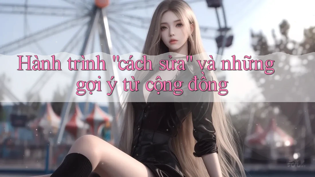 Hành trình “cách sửa” và những gợi ý từ cộng đồng Hành trình “cách sửa” và những gợi ý từ cộng đồng