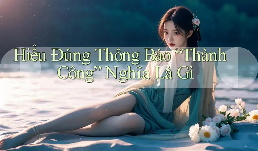 Hiểu Đúng Thông Báo “Thành Công” Nghĩa Là Gì