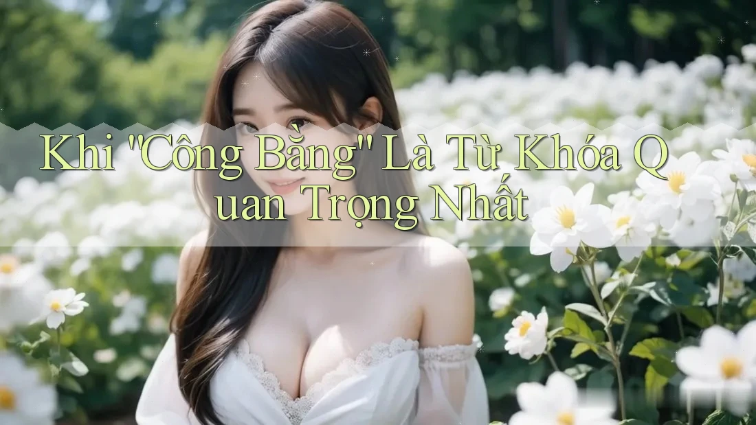 Khi “Công Bằng” Là Từ Khóa Quan Trọng Nhất Khi “Công Bằng” Là Từ Khóa Quan Trọng Nhất