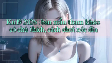 Ku19 2026 bản mẫu tham khảo có chú thích, cách chơi xóc đĩa