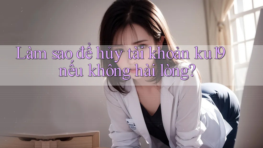 Làm sao để hủy tài khoản ku19 nếu không hài lòng? Làm sao để hủy tài khoản ku19 nếu không hài lòng?