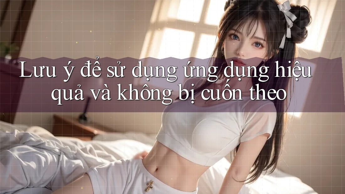 Lưu ý để sử dụng ứng dụng hiệu quả và không bị cuốn theo
