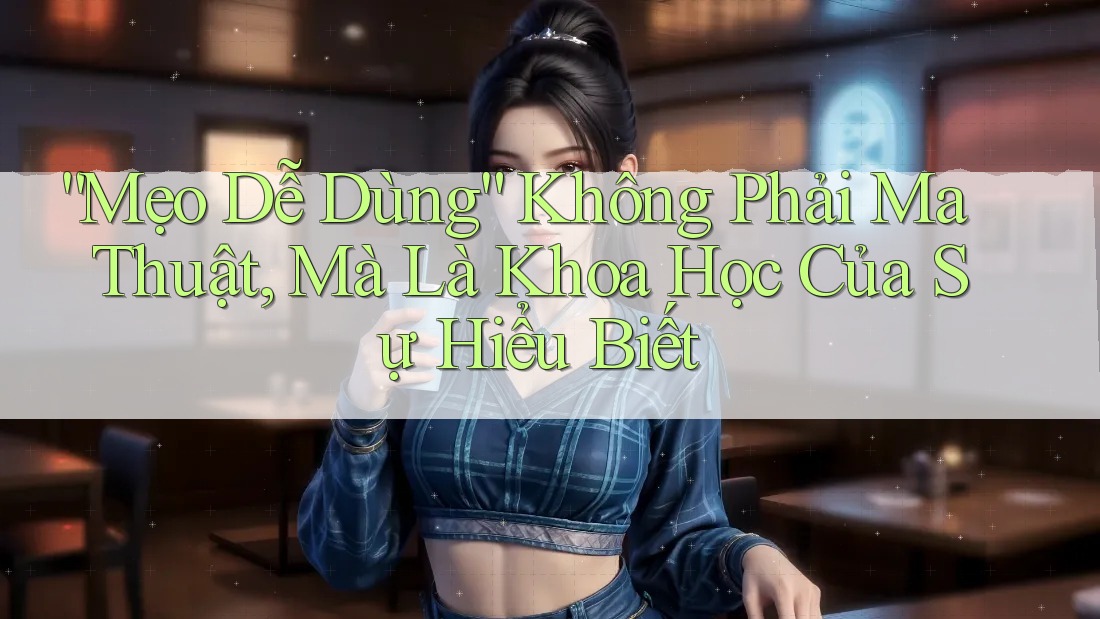 “Mẹo Dễ Dùng” Không Phải Ma Thuật, Mà Là Khoa Học Của Sự Hiểu Biết