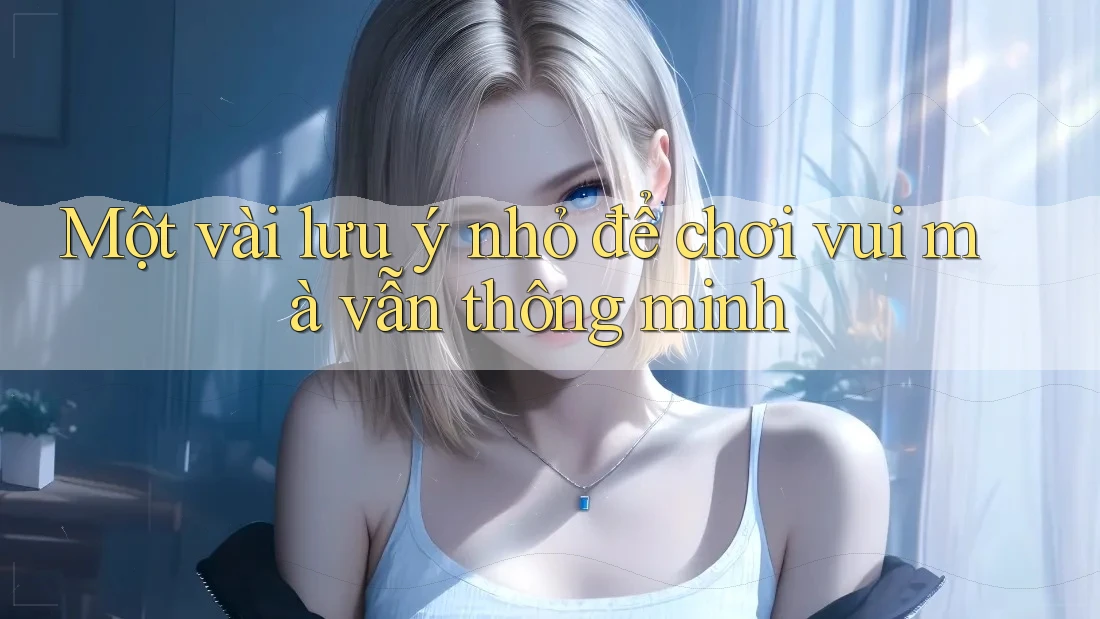 Một vài lưu ý nhỏ để chơi vui mà vẫn thông minh