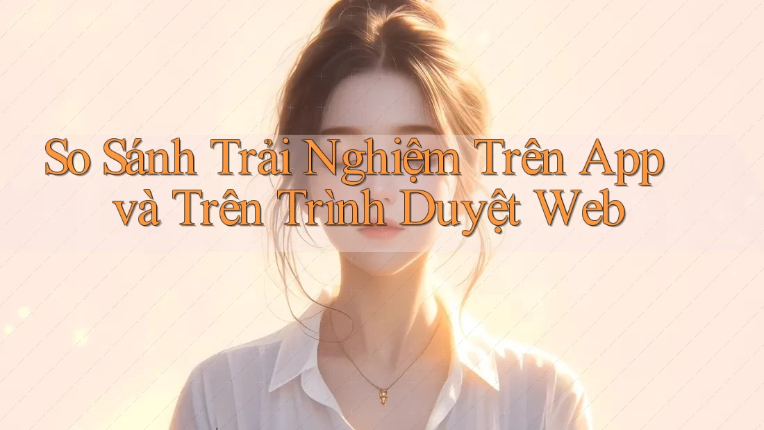 So sánh trải nghiệm trên App và trên Trình duyệt Web So sánh trải nghiệm trên App và trên Trình duyệt Web