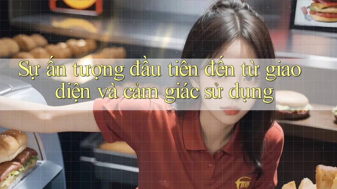 Sự ấn tượng đầu tiên đến từ giao diện và cảm giác sử dụng