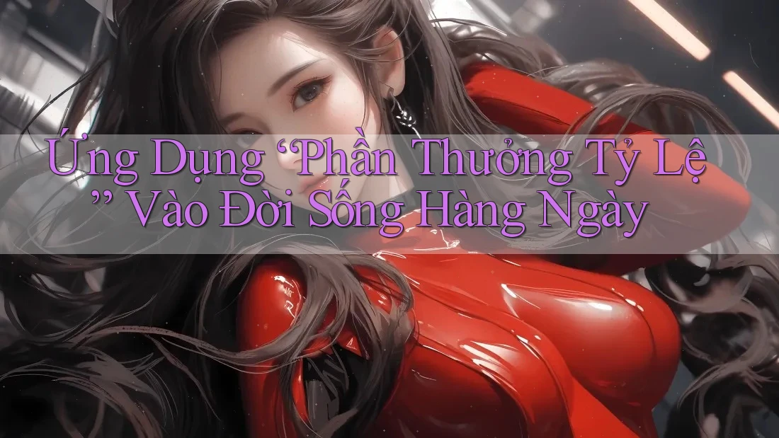 Ứng Dụng “Phần Thưởng Tỷ Lệ” Vào Đời Sống Hàng Ngày Ứng Dụng “Phần Thưởng Tỷ Lệ” Vào Đời Sống Hàng Ngày