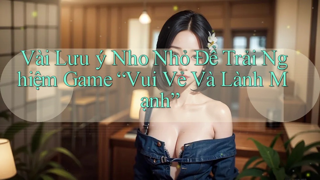 Vài Lưu ý Nho Nhỏ Để Trải Nghiệm Game “Vui Vẻ Và Lành Mạnh” Vài Lưu ý Nho Nhỏ Để Trải Nghiệm Game “Vui Vẻ Và Lành Mạnh”